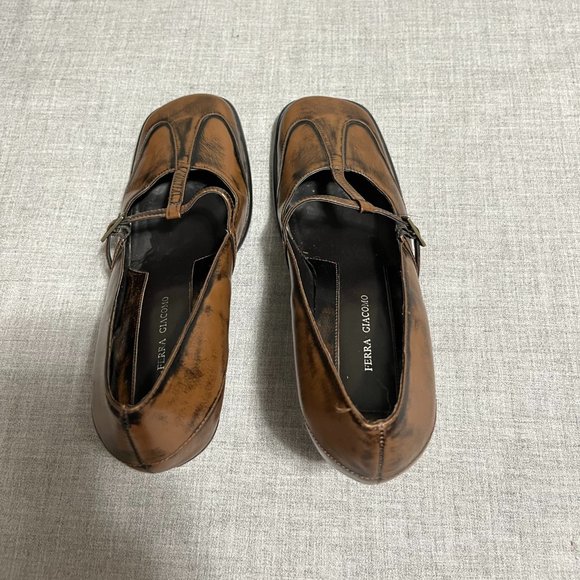 Ferra Giacomo Brown Pumps Size 8M - Picture 3 of 13